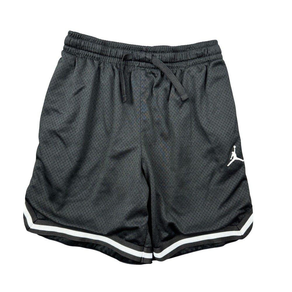 Jordan Kids Youth Boys Medium 10-12 Black Mesh Basketball Shorts Jumpman Logo